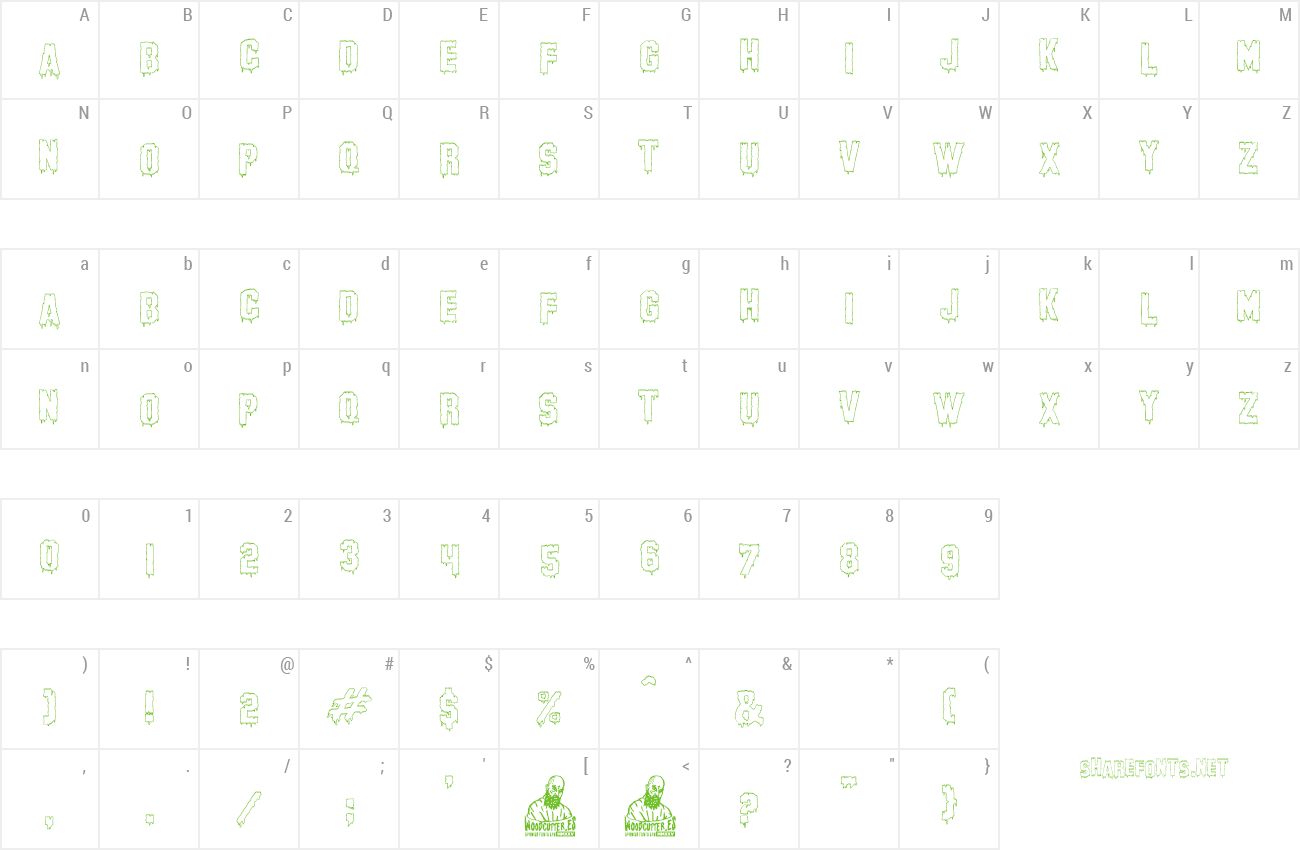 Font Hollywood Nightmare preview